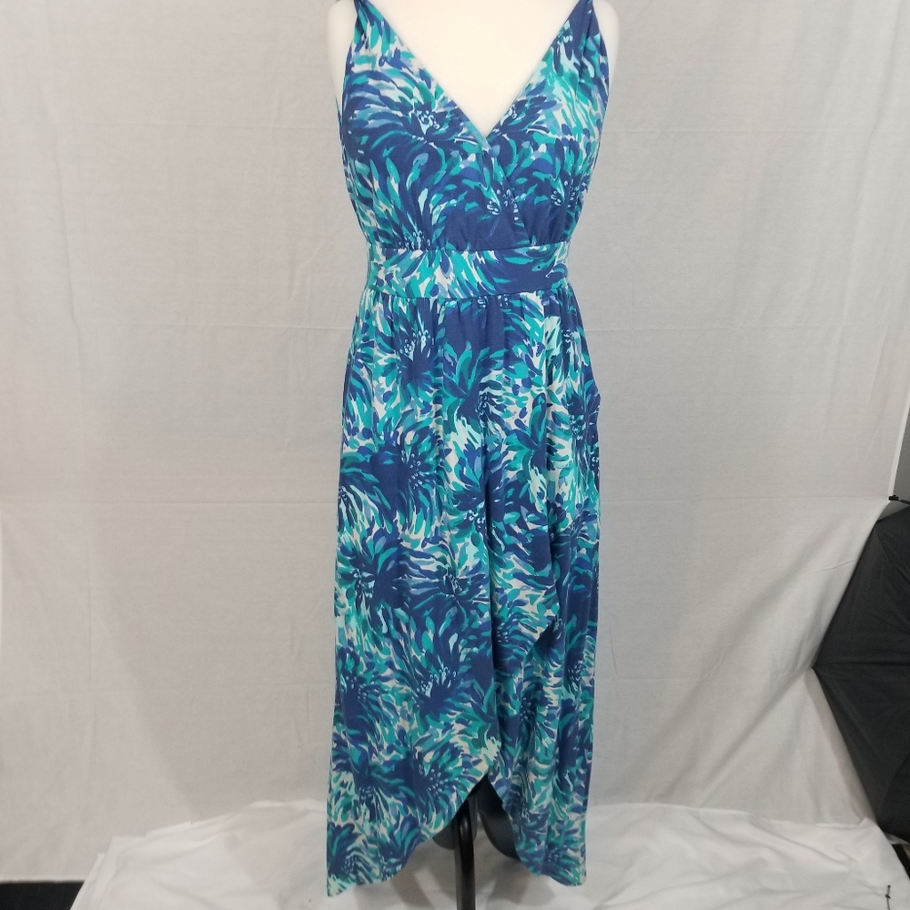 Garnet Hill Blue Maxi Dress Sping Summer Dress